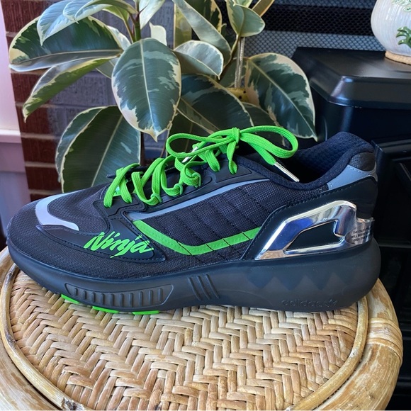 Adidas ZX 5K Boost Kawasaki Black Green Sneakers Ninja Limited GW3359 Originals - Picture 4 of 11